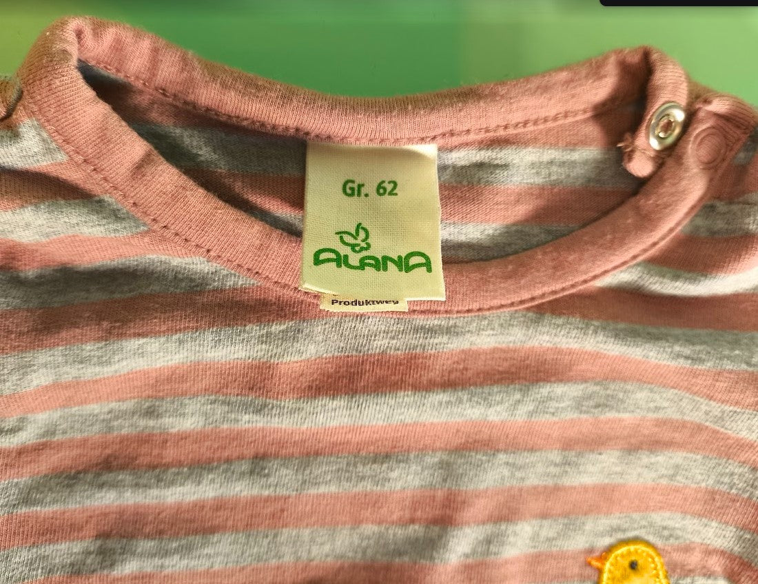 Alana Langarmshirt gestreift mit Schaf & Küken