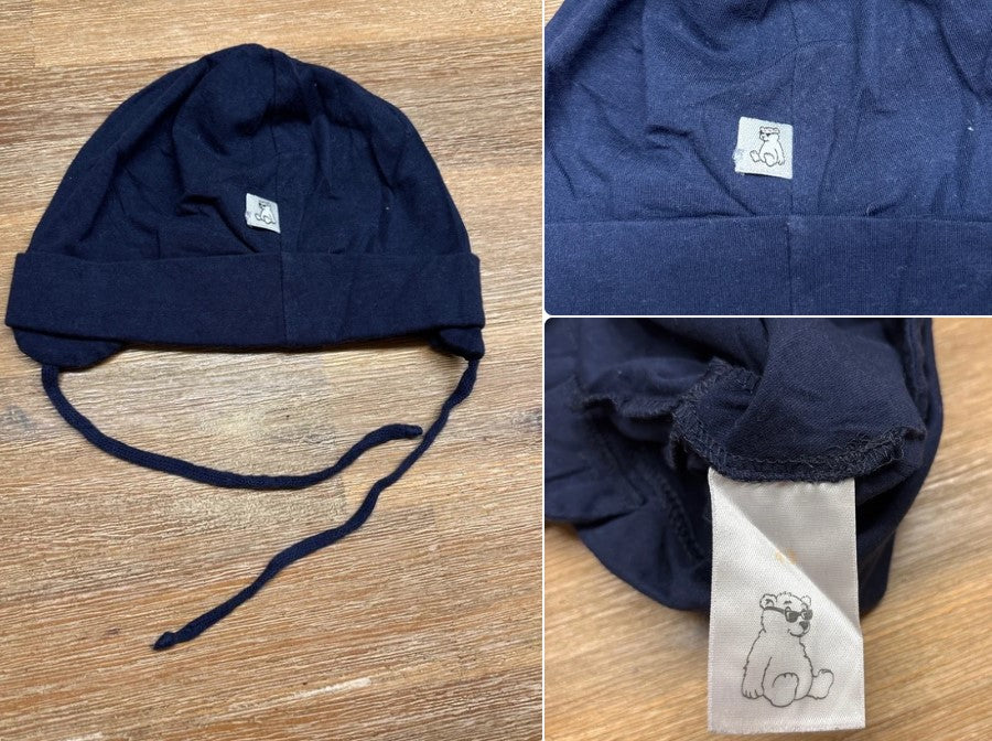 Babymütze/Schlupfmütze mit Bindebändern