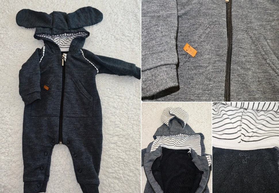 Baby-Overall mit Hasenohren