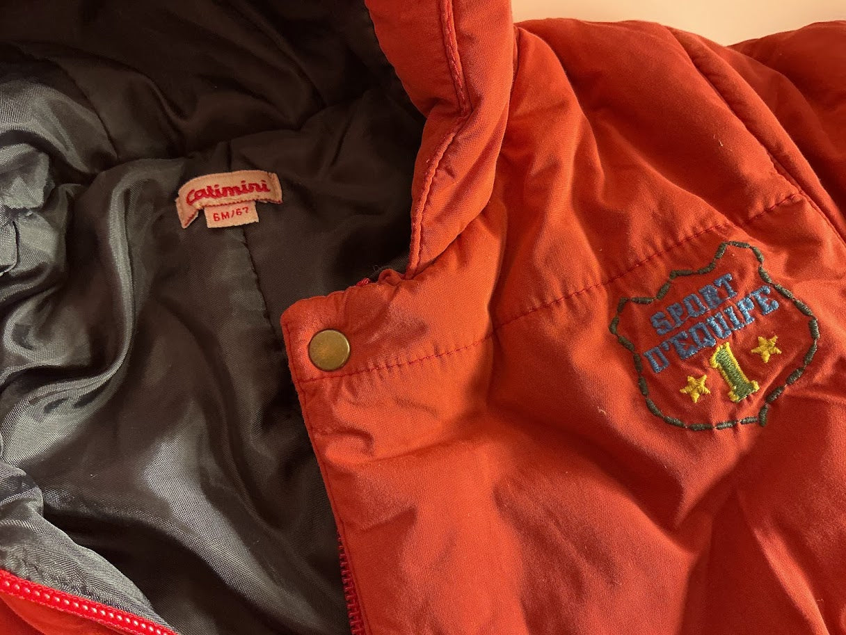 Calimini Schneeanzug (rot) mit abnehmbaren Füßen