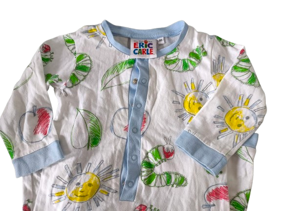 🐛 Eric Carle Schlafanzug – Die kleine Raupe Nimmersatt ☀️