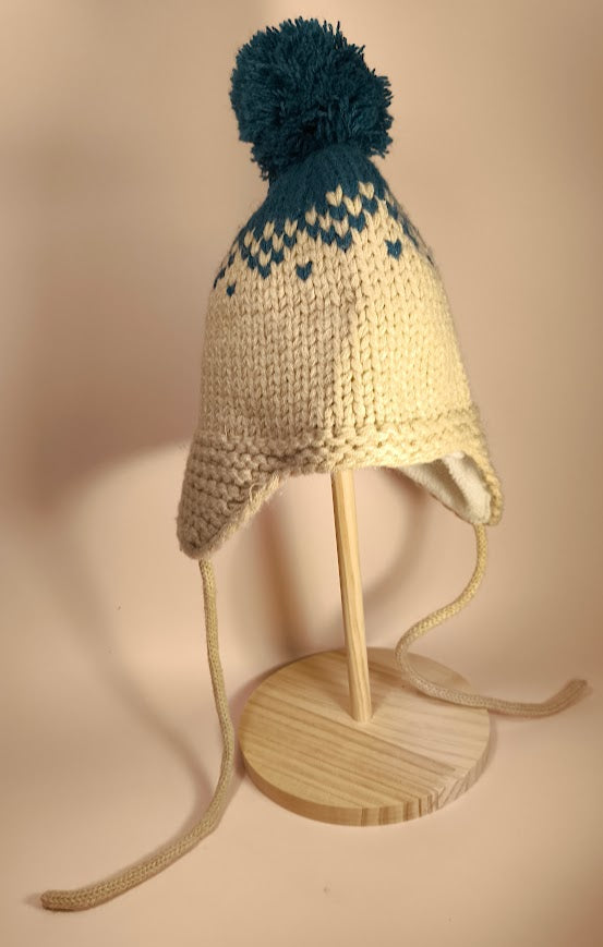 ❄️ Weiche Bommelmütze von Pusblu in Größe 46/47 ❄️