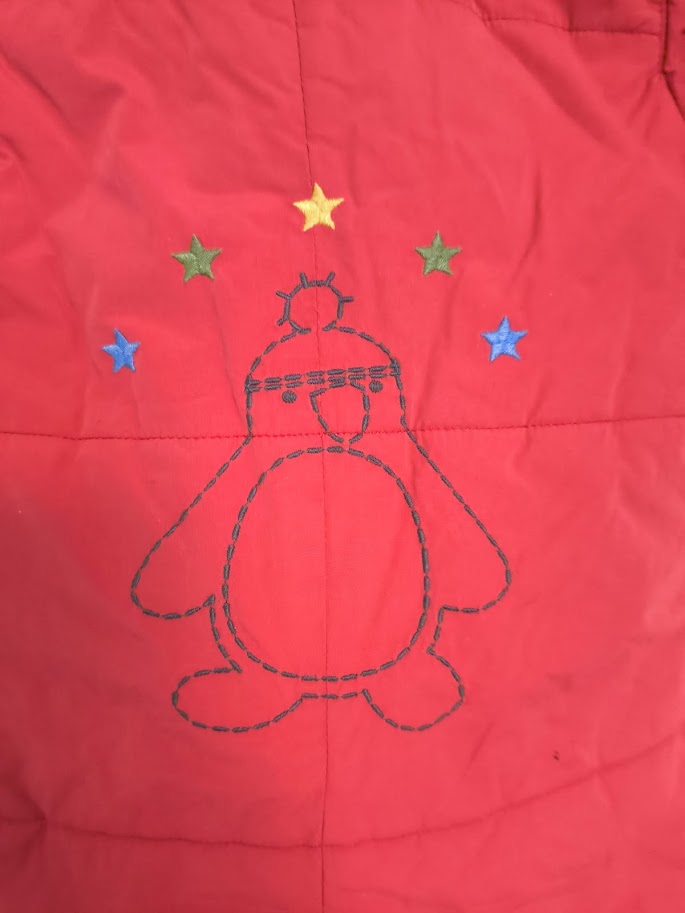 Calimini Schneeanzug (rot) mit abnehmbaren Füßen