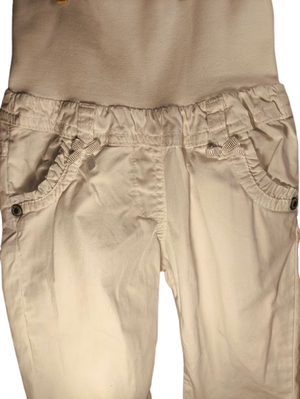 🌸 Steiff Hose – Weißer Klassiker mit Teddy-Details 🧸