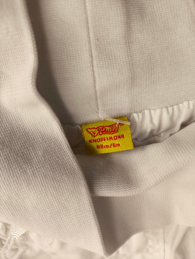🌸 Steiff Hose – Weißer Klassiker mit Teddy-Details 🧸