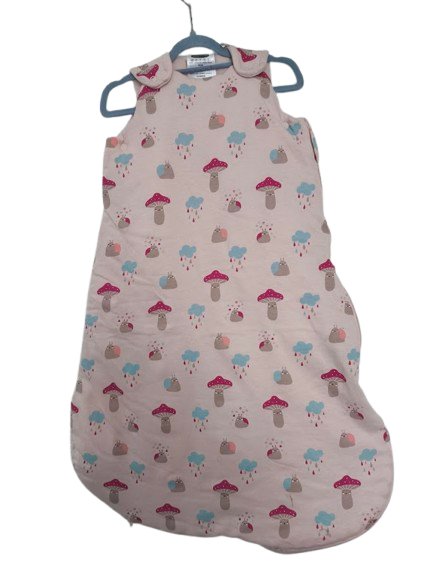 🌙 Kuscheliger Babyschlafsack von Lily & Dan (Pilze, Regen, Schnecken) – Größe 70 🌙