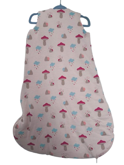 🌙 Kuscheliger Babyschlafsack von Lily & Dan (Pilze, Regen, Schnecken) – Größe 70 🌙