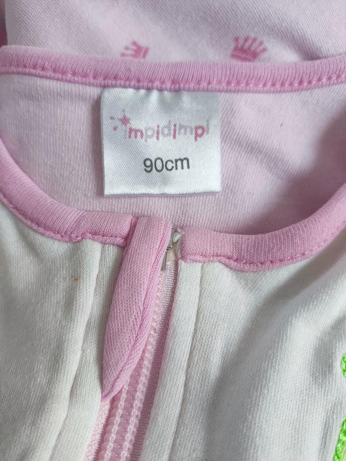🌼 Impidimpi Babyschlafsack mit süßem Frosch – Größe 90 cm 🌼