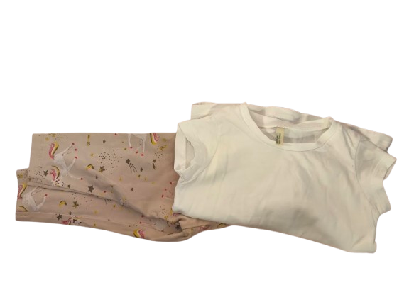 🦄 Set – Benetton Shirt & Tchibo Leggings – süß & bequem! 🦄