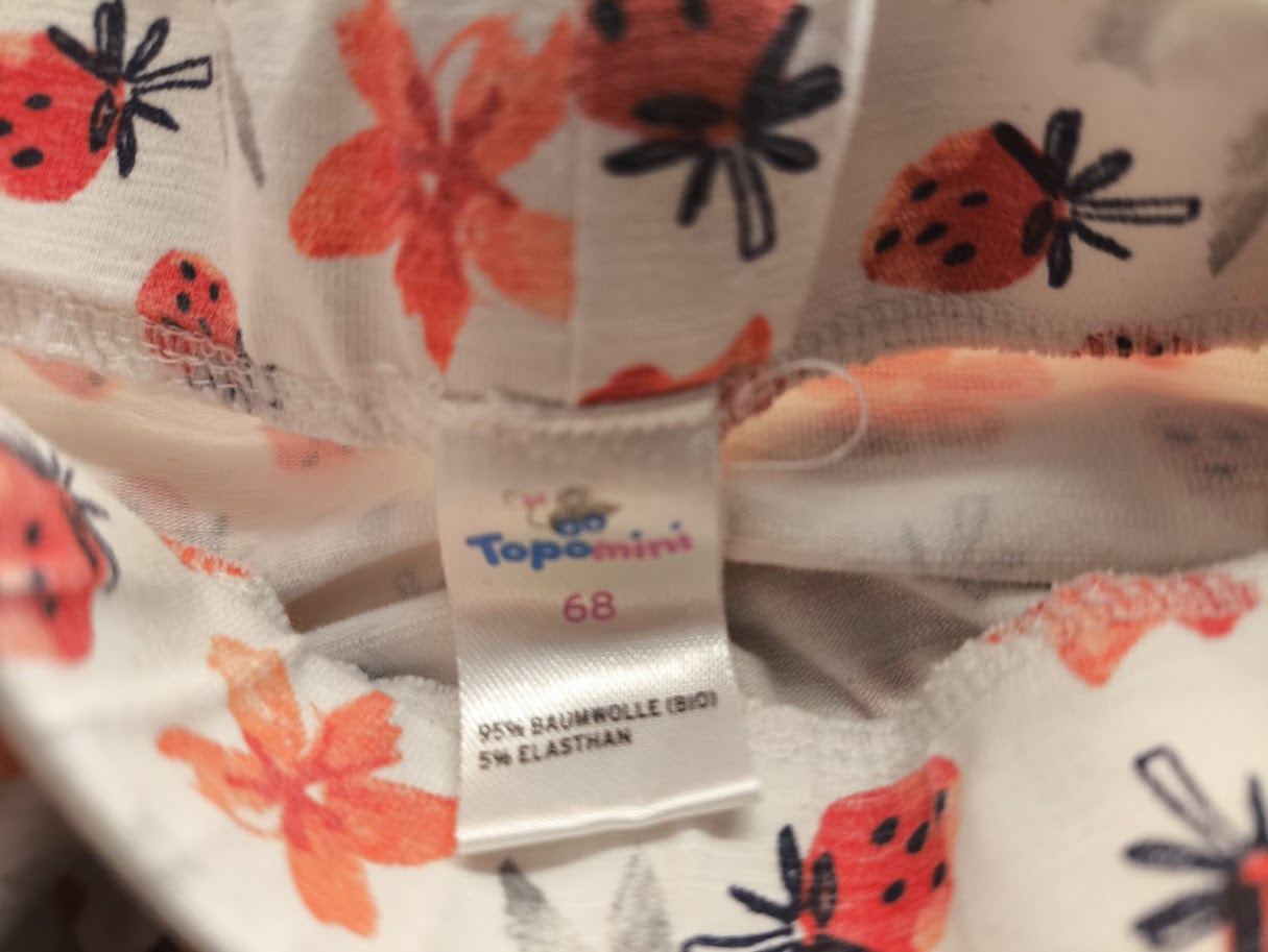 🍓 Topomini Leggings mit Erdbeermuster 🍓