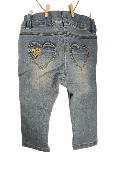 🌼 C&A Jeans mit Blumenstickerei 🌼