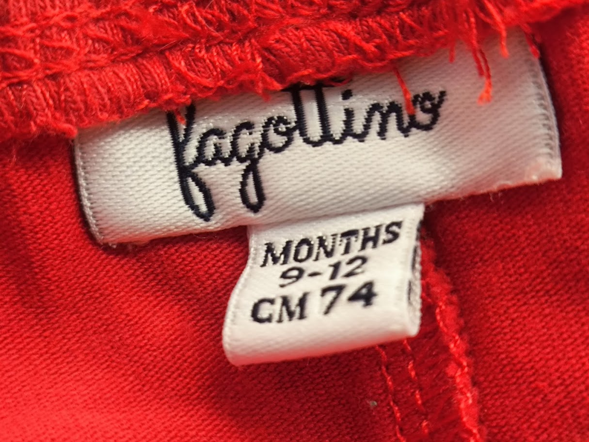 🌺 Fragottino Hose mit Spitzenabschluss  (Rot)🌺