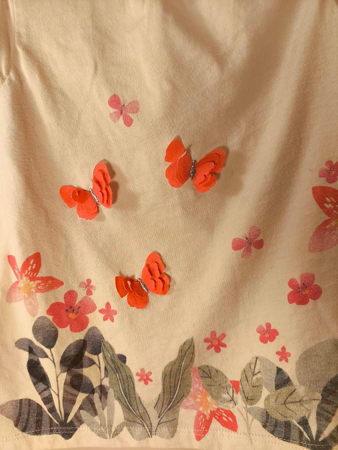 🦋 Manguun Kleid mit 3D-Schmetterlingen 🦋