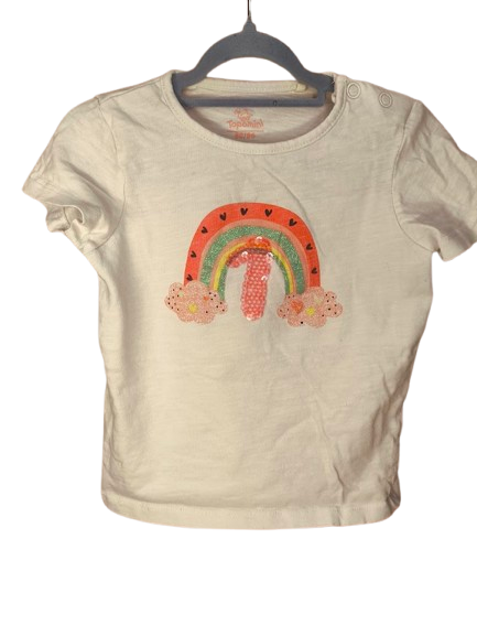 🌈 T-Shirt „Regenbogen – 1. Geburtstag“ von Topomini