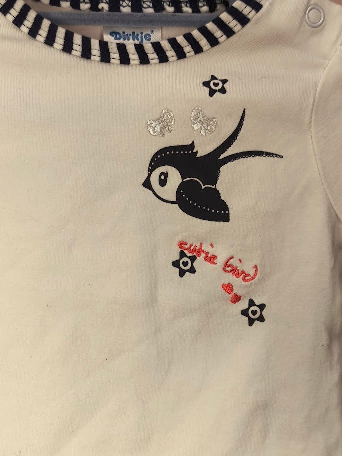 T-Shirt von Dirkje – kleiner Vogelgruß 🐦✨