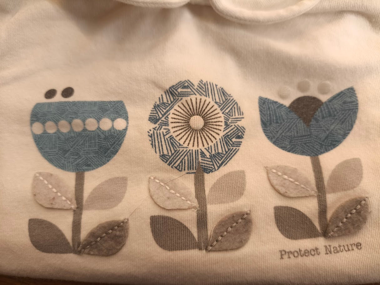 🌼 Langarmshirt mit Blumenprint – Obaïbi