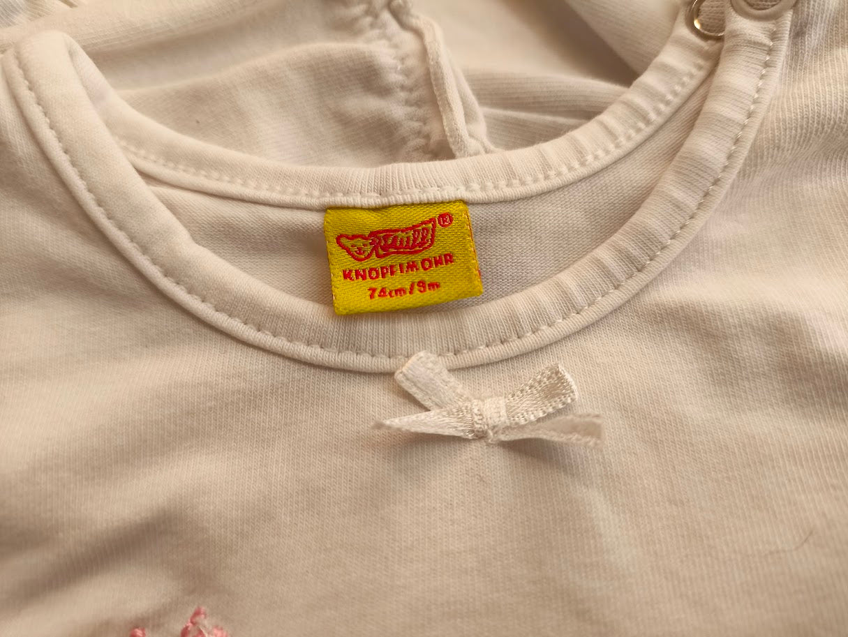 🧸 Steiff Langarmshirt – süßes Bärchen mit Strasssteinen