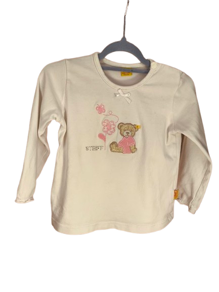 🧸 Steiff Langarmshirt – süßes Bärchen mit Strasssteinen