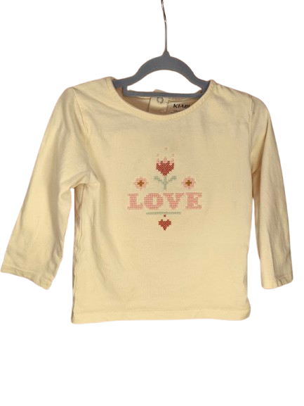 💖 "Kleines Stück Liebe" – Zauberhaftes Kiabi Babyshirt mit Stickmotiv 💖