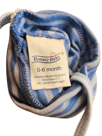 💙 "Kleine Meeresbrise" – Beauty Baby Mütze, 0–6 Monate 💙