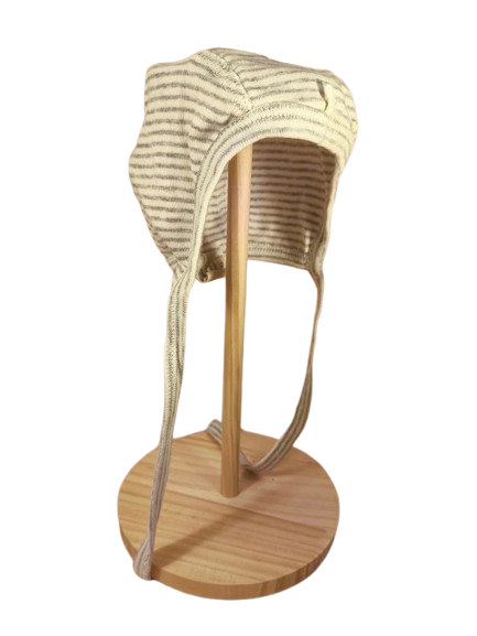 🤎 "Natürlicher Kuschelstart" – Alana Erstlingsmütze 🤎