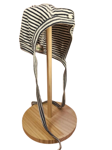 🤍 "Natürlich geborgen" – Alana Erstlingsmütze - Gestreift 🤍