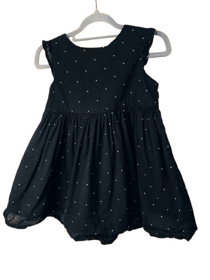 💙 Hübsches Dunkelblaues Kleid von H&M mit feinen Punkten 💙