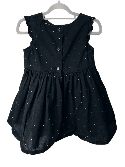 💙 Hübsches Dunkelblaues Kleid von H&M mit feinen Punkten 💙