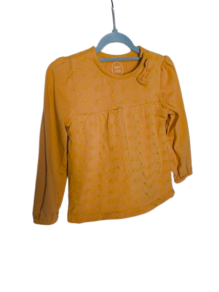 🌻 C&A Kleid in Senfgelb mit feiner Stickerei