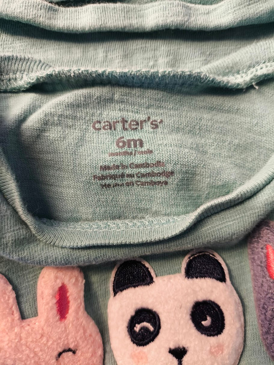 🩵 Carter’s Langarmshirt mit Tier-Applikation