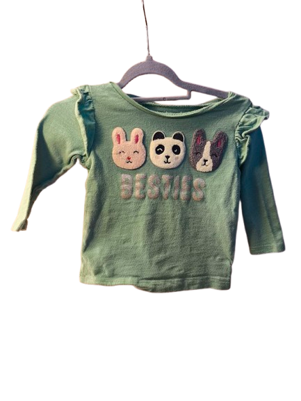 🩵 Carter’s Langarmshirt mit Tier-Applikation