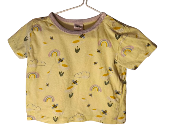 Alana Bio-Baumwoll T-Shirt mit Regenbogen & Wolkenmotiv