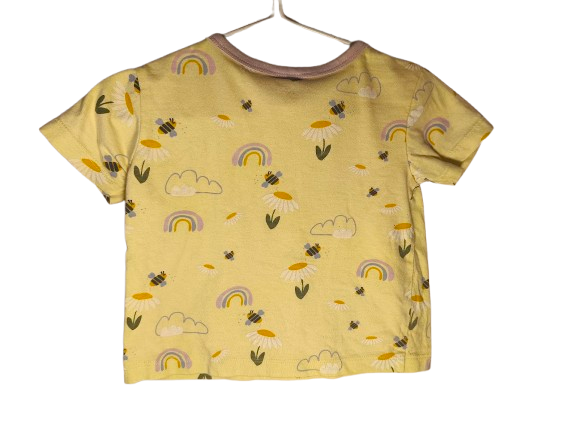 Alana Bio-Baumwoll T-Shirt mit Regenbogen & Wolkenmotiv
