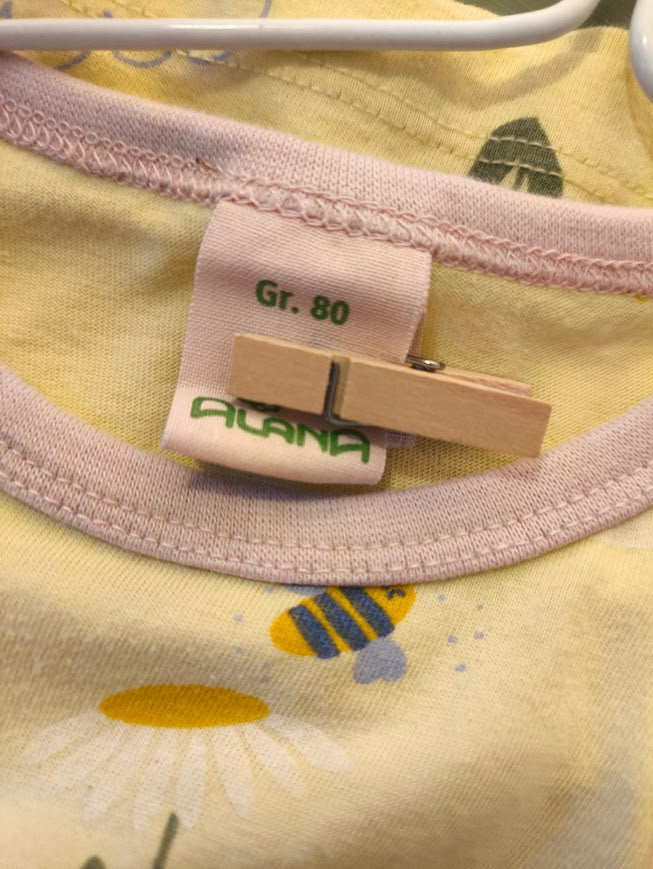 Alana Bio-Baumwoll T-Shirt mit Regenbogen & Wolkenmotiv