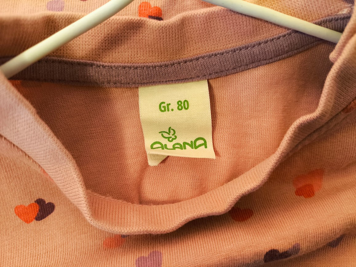 Alana Bio-Baumwoll Langarmshirt mit Herzmuster