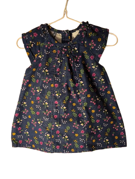 Baby Club Cord-Kleid mit Blumenmuster
