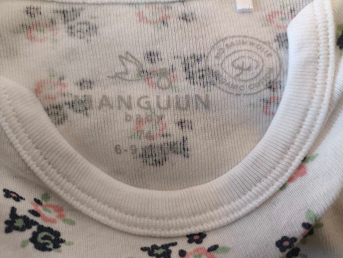 Manguun Langarmbody mit Blumenmuster