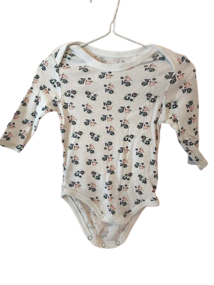 Manguun Langarmbody mit Blumenmuster