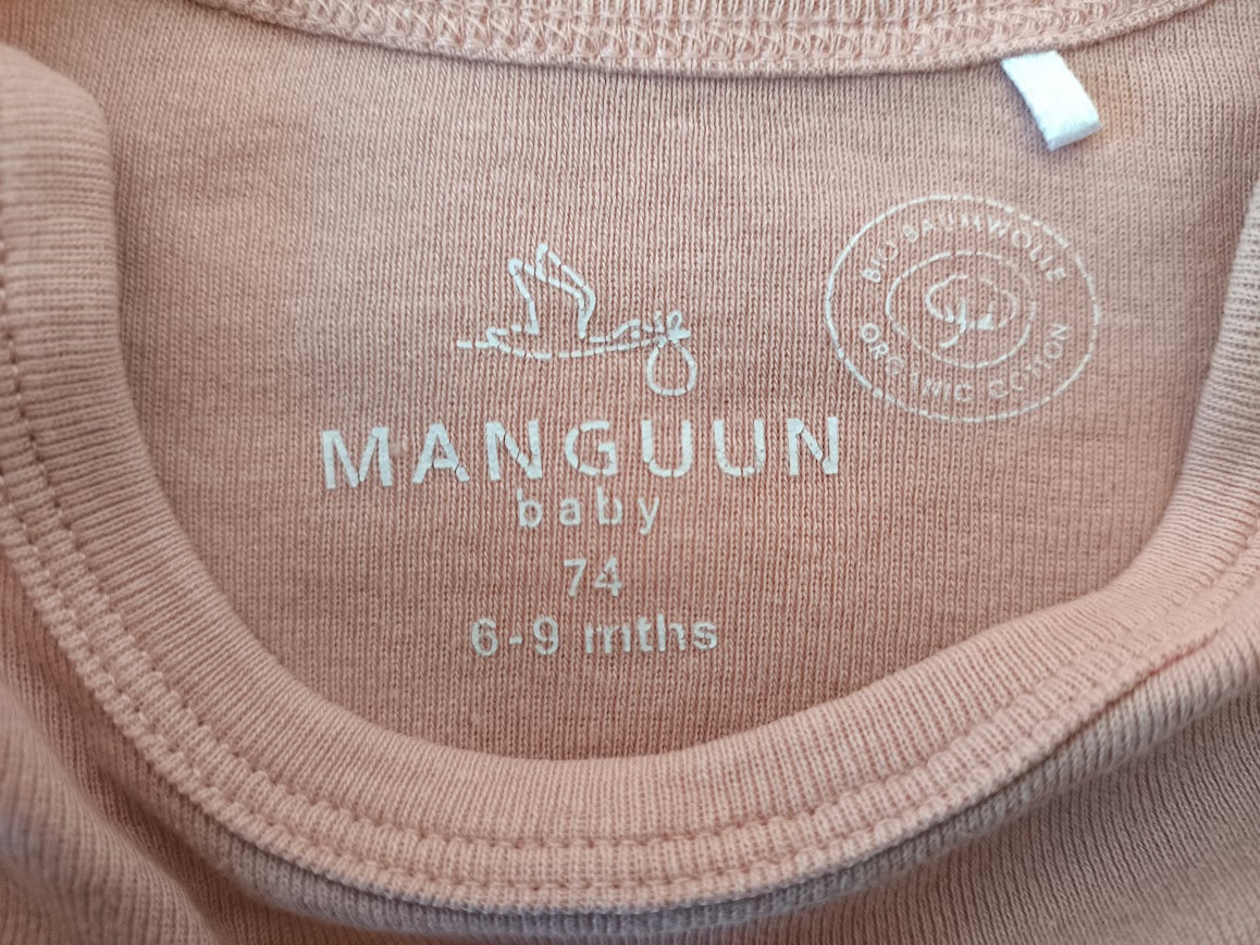 Langarmbody in Altrosa von Manguun (Igelprint)