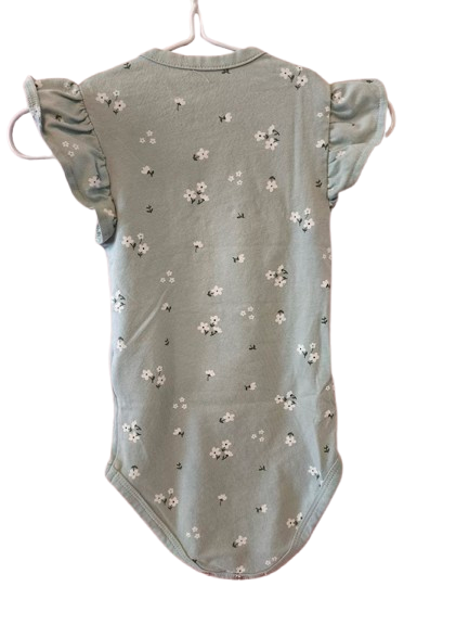 Manguun Baby Body mit Blumenmuster