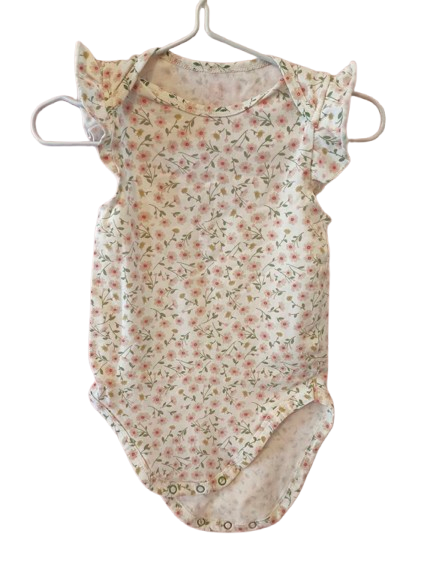 Hema Langarmbody mit Blumen