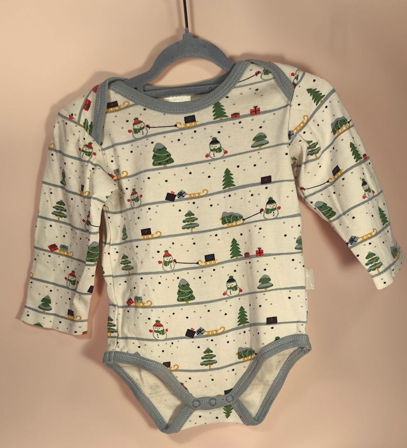 Pusblu Langarmbody Weihnachtsmotiv