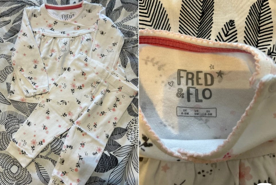 Fred & Flo Zweiteiler mit floralem all-over Muster