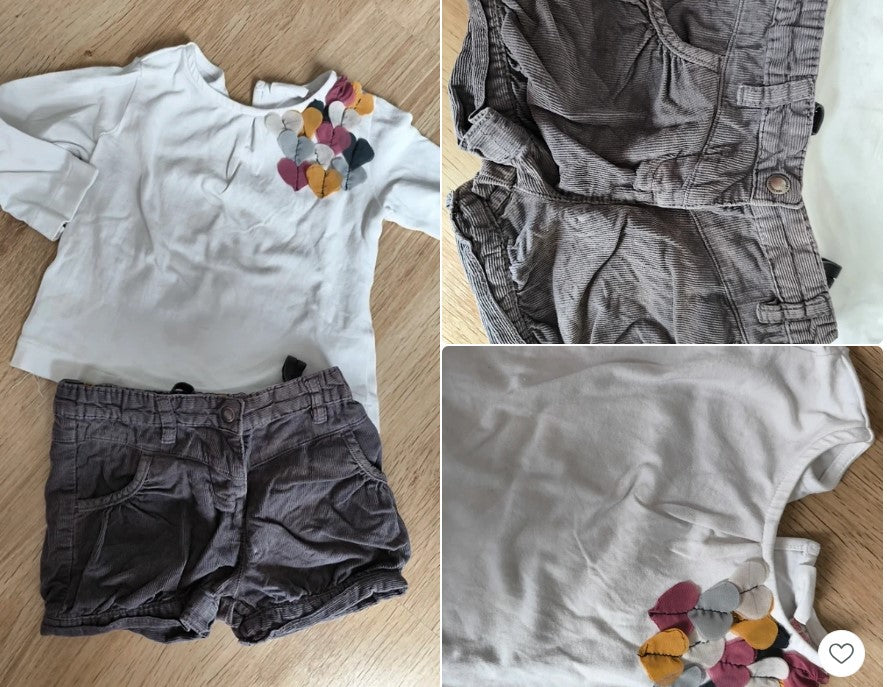 Set - Hose 💚 Vertbaudet & Langarmshirt 💚 Zara Baby